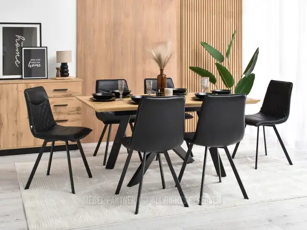 Tapicerowane krzesła do jadalni o minimalistycznym charakterze